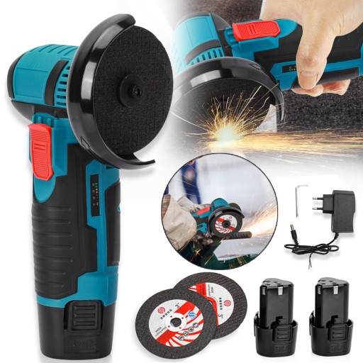 ЕЛЕКТРИЧНА КУТОВА ШЛІФУВАЛЬНА МАШИНА ПОЛІРУВАЛЬНА ТА РІЗАЛЬНА МАШИНА З ЗАРЯДНИМ ПРИСТРОЄМ