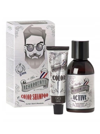 Beardburys Farbiaci šampón 9G Sivý 75ml