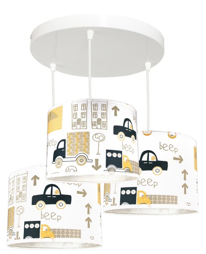 Білий стельовий світильник JasnoCiemno E27