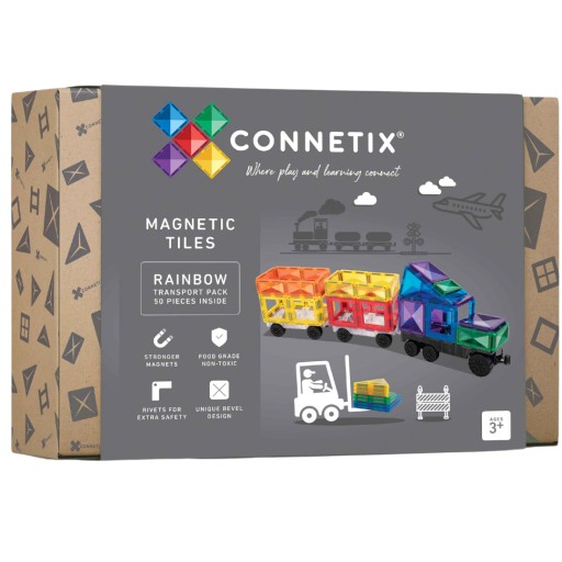 Магнітні блоки Connetix Магнітні блоки Connetix Rainbow Transport 50 штук 50 шт.