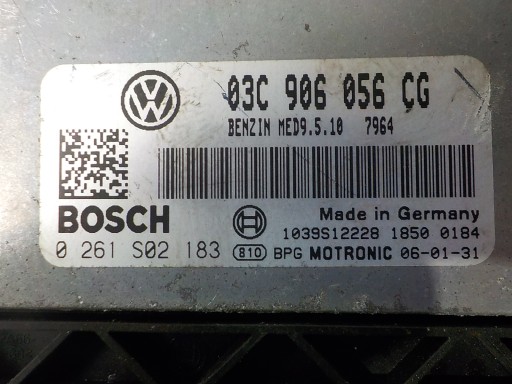 VW Computer Bedienteil 03C906056CG 0261S02183