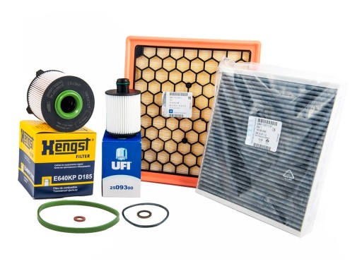 E640KP D185 - КОМПЛЕКТ ФИЛЬТРОВ OPEL ASTRA J CASCADA ZAFIRA C 2.0