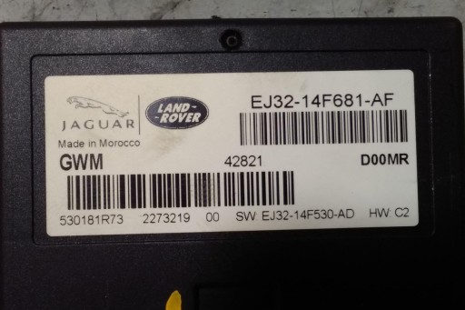 EJ3214F681AF - Модуль шлюза land rover range rover evoque (l538) ​​ej3214f681af 2.18l