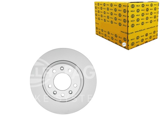 8DD 355 - ТОРМОЗНЫЕ ДИСКИ 2 ШТ. ОКРАШЕННЫЙ ПЭ HELLA НАЗАД