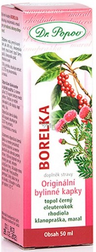 Dr. Popov Borelka originálne bylinné kvapky pre prirodzenú obranyschopnosť 
