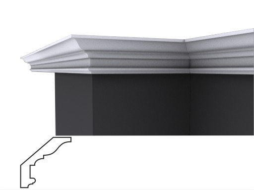 F-16 60x60mm, listwa przysufitowa, sztukateria