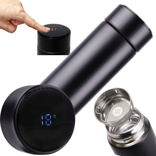 РОЗУМНА ТЕРМОКРУЖКА ТЕРМОС 500МЛ LED ТЕМП