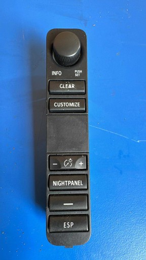 PANEL ovládačov ESP TEMPOMAT SAAB 93 9-3 2002-2007 12792588 NIGHTPANEL