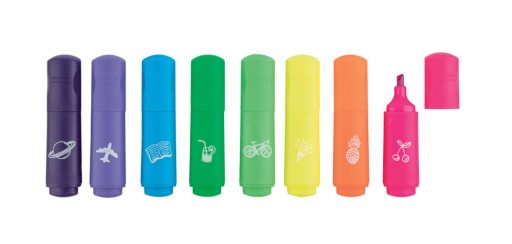 МІНІ НЕОНОВИЙ ХАЙЛАЙТЕР 8шт ОБ'ЄДНАНИЙ ОФ