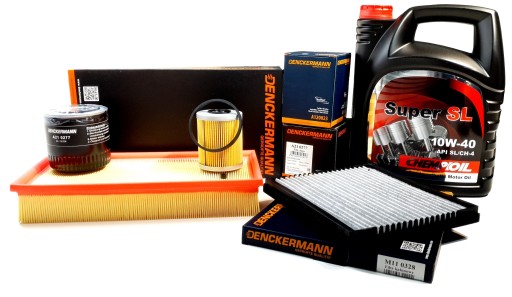 4 масляних фільтра 5л 10W40 VOLVO S40 і V40 1.9 DI