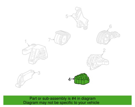 engine mount SAAB 9-3 II 93 oe 12785088