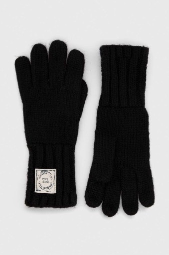 Pepe Jeans dámske rukavice farba čierna PL080147.999
