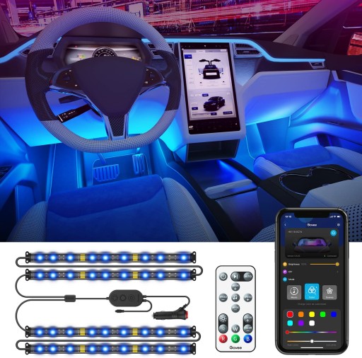 H6115 - Автомобильный интерьер ledmusic RGB + пульт дистанционного управления