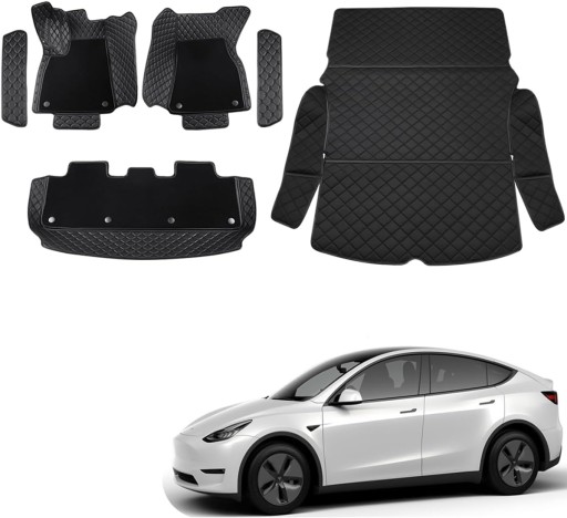 Коврики Topfit для Tesla Model Y, Аксессуары 2021-2024 гг., 2 комплекта