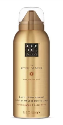 RITUALS of mehr body lotion mousse pomaranč balzam v musie MUS olej