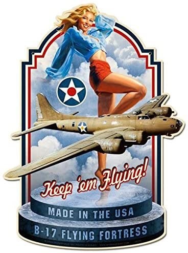 Вывеска 35x46 Keep'em Flying, США хит подарок