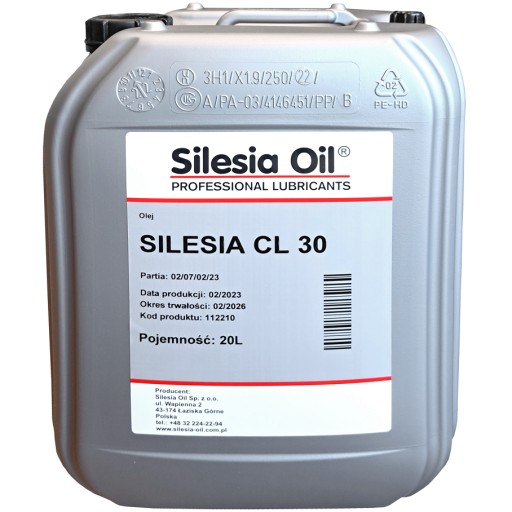 ЦИЛІНДРОВЕ МАСЛО SILESIA CL-30 20л