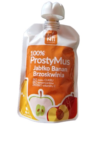 ЯБЛУКО-БАНАНОВО-ГРУШЕВИЙ мус меній 90 г