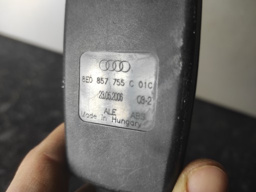 ZAPINKA supports right front AUDI A4 B6 8E0 857 755 C 01