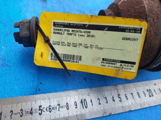 semi-axis TRAFIC 2010 R 2.0 DCI right