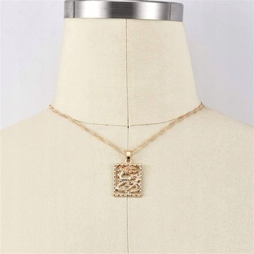 Золотий Колір Троянда Кольє Намисто Талісман Прикраси М