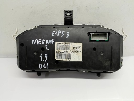 dials dials Renault Megane 2 II 1,9 DCI 8200170521