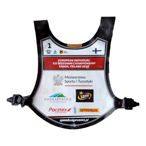 European Ice Speedway Max Koivula speedway plastron