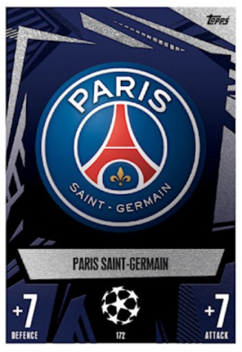 Матч Attax 23/24 Картка з логотипом TOPPS - 172 PSG