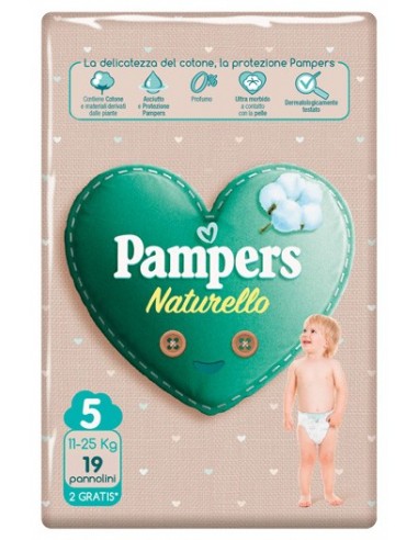 PAMPERS NATUR JUNIOR CP 19 ШТ Розмір 5