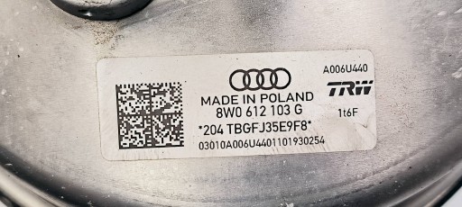 Servo bremsen 8W0612103G AUDI A4 B9