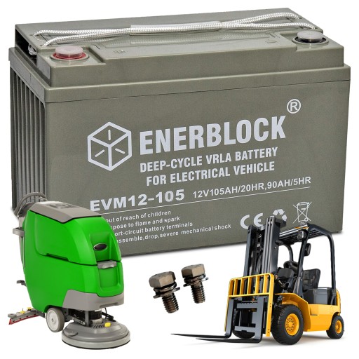 Аккумулятор глубокого разряда vrla agm 12 в 105 ач для циклической работы | не требующий обслуживания