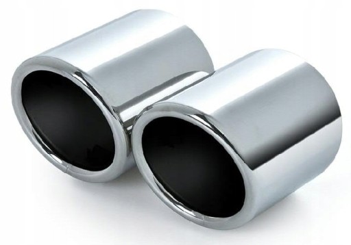 ВЫХЛОПНЫЕ НАКОНЕЧНИКИ ХРОМ SKODA YETI ОРИГИНАЛ