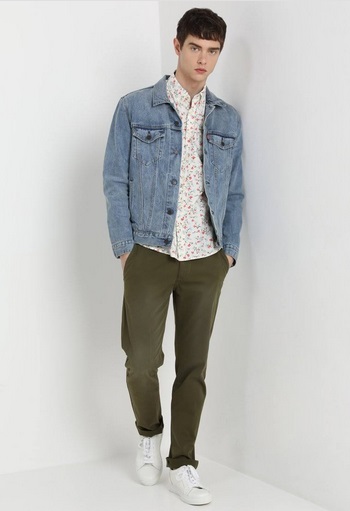 PEPE JEANS Sloane 34 Chino SPODNIE JEANSOWE KHAKI 11186915234