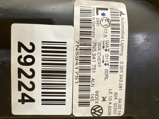 light left Seat Alhambra 2 II 7N5 10- Bi-Xenon 7N5941751
