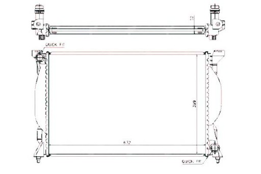 53720 - Кулер для воды nrf audi a4 1.6 (8d2. b5)