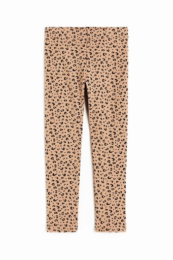 NOWE H&M legginsy grubsze PANTERKA 104