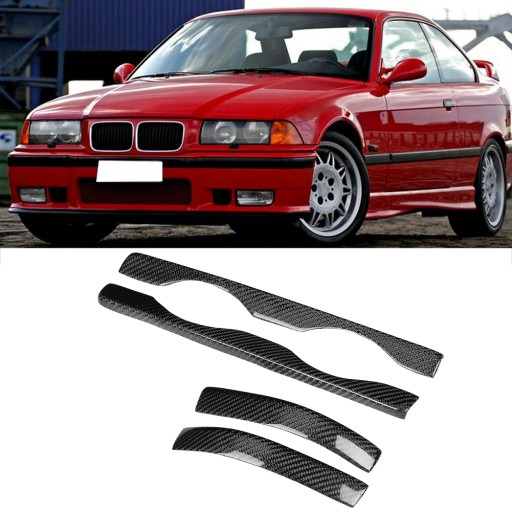 4шт карбона под нижней фарой