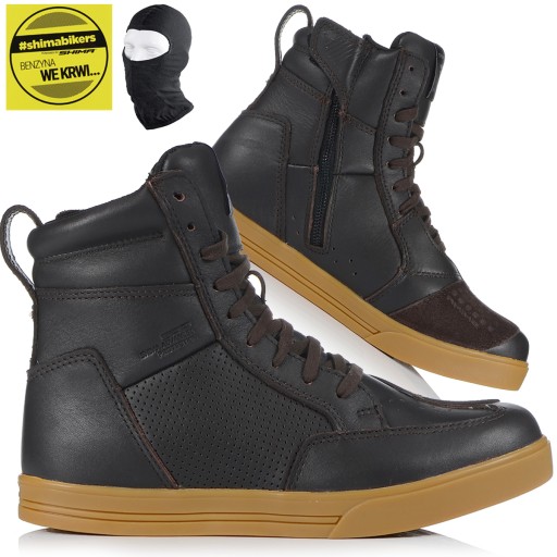 МОТОЦИКЛОВАЯ ОБУВЬ | ШИМА БЛЕЙК БРАУН | КОРОТКИЕ МУЖСКИЕ КРОССОВКИ + БЕСПЛАТНЫЕ ПОДАРКИ