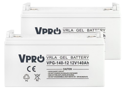 2 гелевых аккумулятора, вольт pl vpro, 140 ач, инверторный преобразователь ибп