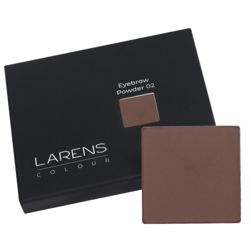 LARENS Colour Eyebrow Powder - žehlený tieň na úpravu obočia farba 02