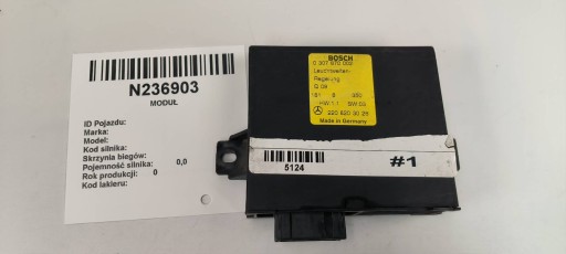 modulo luci 2208203026 MERCEDES W220