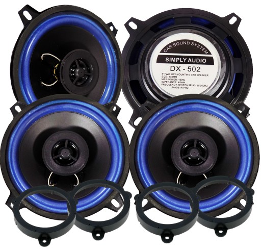 Двойные динамики 13 см 4 динамика renault megane 3 передние + задние дистанции