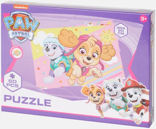 PSI PATROL PAW PATROL PUZZLE DWUSTRONNE ! 50 SZTUK