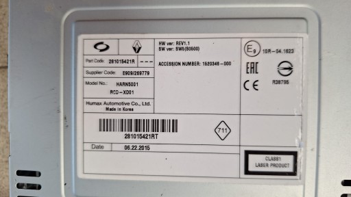 RADIO Rechner CD RENAULT TALISMAN MEGANE IV 281015421R