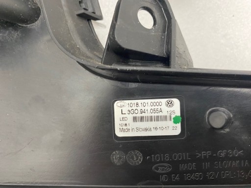 light Dzienne VW Passat B8 left 3G0941055A