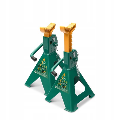 2x 2T АВТОМОБИЛЬНЫЕ ПОДСТАВКИ РЕГУЛИРУЕМЫЕ ОПОРЫ SATA С ЗАМКОМ PIN