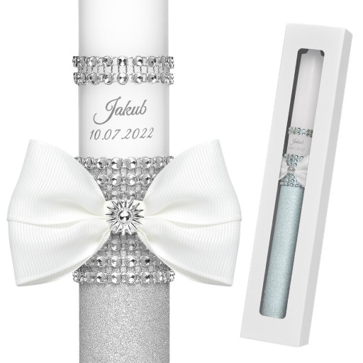 Хрестильна свічка 37 х 7,5 см