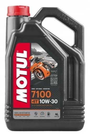 Синтетическое масло Motul 7100 10W30 4л для двигателей 4Т.
