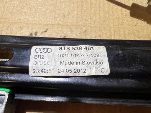 AUDI A5 8T 5D LIFT Mécanisme Vitres Gauche Arrière 8T8839461