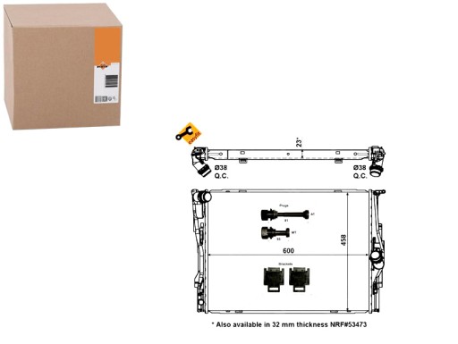 1007264143 - Nrf 56129 радіатор двигуна - система охолодження двигуна